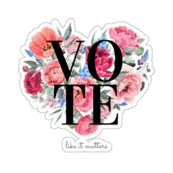 Vote Blooms Stickers